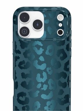Velvet Caviar Blue Leopard Print Phone Case with Ring Holder